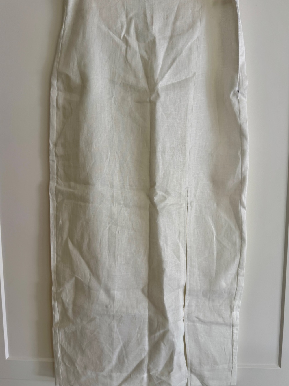 Loft Lightweight White Linen skirt